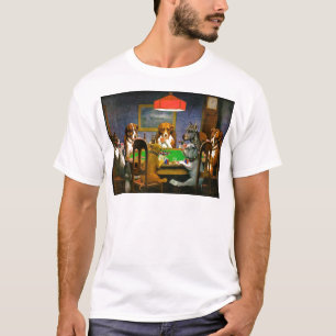 Dogs Spelling Poker T-shirt