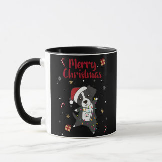 Dogs voor de winter van Collie Kerstmis Mok