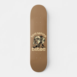 DOGS VÓÓR DUDES-cadeau voor grappige hondenbeagl Skateboard