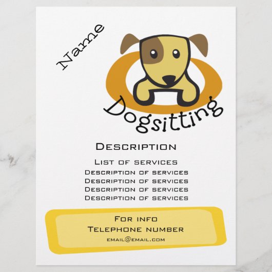 Dogsitbevordering Flyer (Voorkant)