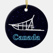 Dogsled Keramisch Ornament (Voorkant)