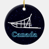 Dogsled Keramisch Ornament (Achterkant)