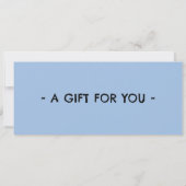 Dogsledding Gift Certificate Kaart (Achterkant)