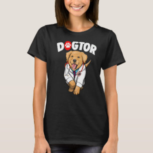 Dogtor Cute Labrador Women Love Doggy Doctor T-shirt