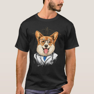 Dogtor Pembroke Welsh Corgi Vet Doctor Surgeon Phy T-shirt