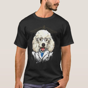 Dogtor Speelgoed Poodle Vet Doctor Arts Puppy Pet T-shirt