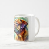 Dogue de Bordeaux 150624AREF101 - Watercolor Koffiemok (Voorkant rechts)