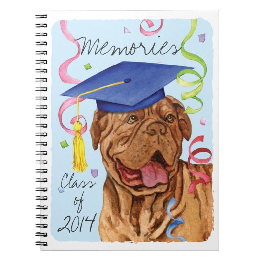 Dogue de Bordeaux Afstuderen Notitieboek (Voorkant)