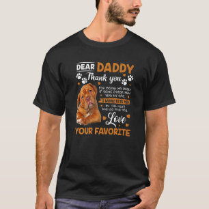 Dogue de Bordeaux Beste papa bedankt dat je M'n va T-shirt