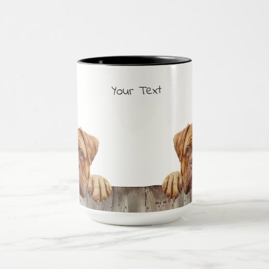 Dogue de Bordeaux chien Mug (Centre)