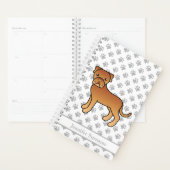 Dogue De Bordeaux Chiot Dessin Animé & Texte (Devant avec enveloppe)