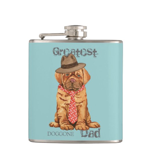 Dogue de Bordeaux Dad Heupfles (Voorkant)