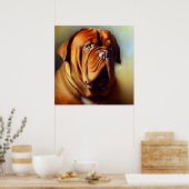 Dogue de Bordeaux Dog Poster (Keuken)