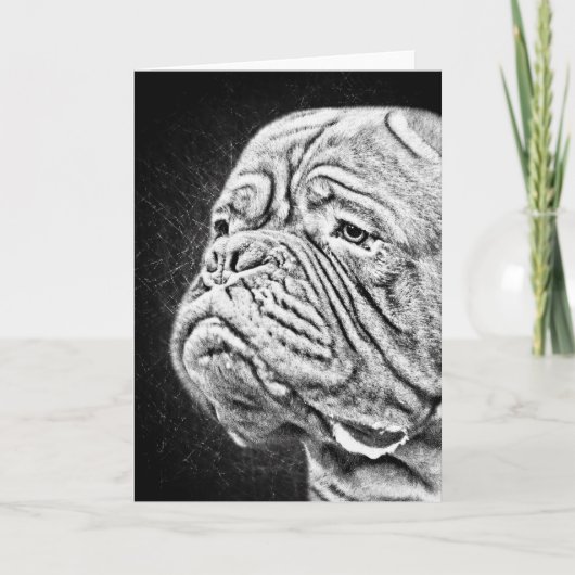 Dogue DE Bordeaux - Franse Mastiff Kaart (Voorkant)
