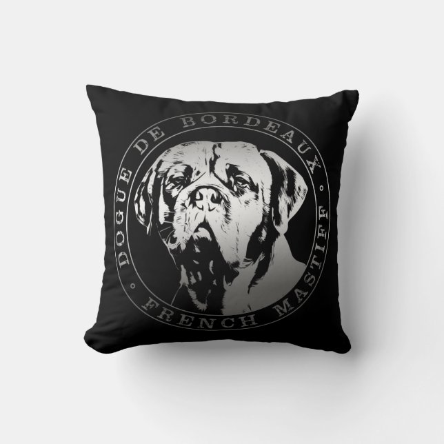 Dogue de Bordeaux - French Mastiff Kussen (Voorkant)