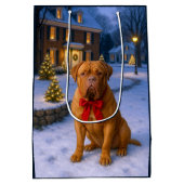 Dogue de Bordeaux Holiday Medium Cadeauzakje (Achterkant)