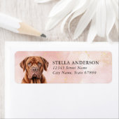 Dogue de Bordeaux Hond Retouradres Labels (Insitu)