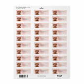 Dogue de Bordeaux Hond Retouradres Labels (Full Sheet)