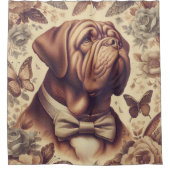  Dogue de Bordeaux Illustratie Douchegordijn (Voorkant)