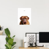 Dogue De Bordeaux Impression Personnalisée (Bureau à domicile)