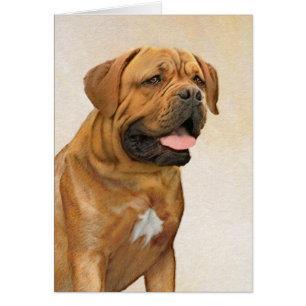 Dogue de Bordeaux Painting - Cute Original Dog Art