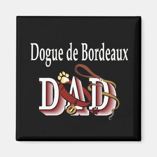 Dogue de Bordeaux papa Magnet (Devant)