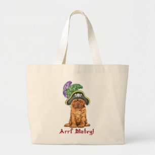 Dogue de Bordeaux Pirate Grand Sac fourre-tout