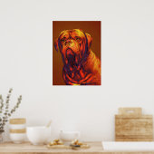 dogue de bordeaux poster (Keuken)