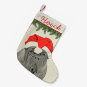 Dogue de Bordeaux  Style Kleine Kerstsok (Voorkant (Hangend))