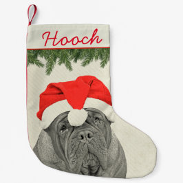 Dogue de Bordeaux Style Kleine Kerstsok