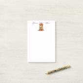 Dogue Heart mama Post-it® Notes (Op bureau)