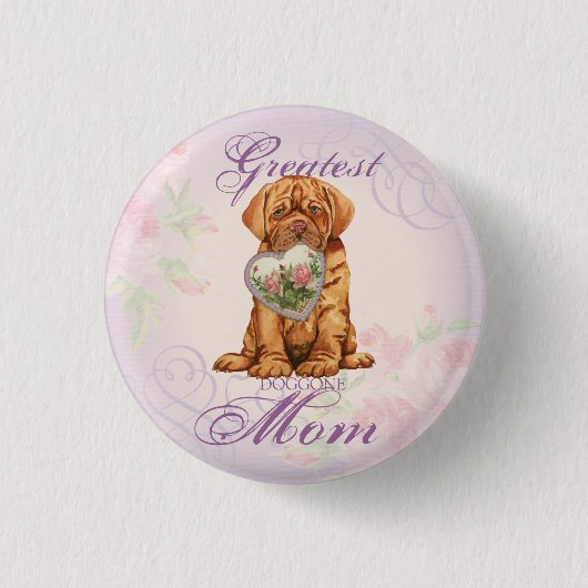 Dogue Heart mama Ronde Button 3,2 Cm (Voorkant)