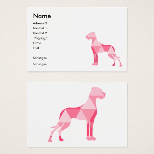 Dogue triangulaire (Devant & derrière)