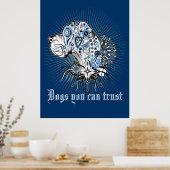 Doguitzwart Hart Poster (Keuken)