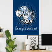 Doguitzwart Hart Poster (Thuiskantoor)