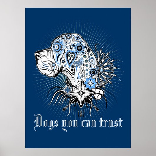 Doguitzwart Hart Poster (Voorkant)
