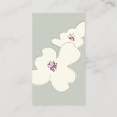DOGWOOD BLOESEMS TAN/IVOOR VISITEKAARTJE (Achterkant)
