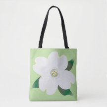 Dogwood Blossom Canvas tas