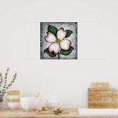 Dogwood Blossom Poster Wall Art (Keuken)