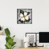 Dogwood Blossom Poster Wall Art (Thuiskantoor)