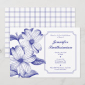 Dogwood Bridal Shower Invitation Kaart (Voorkant / Achterkant)