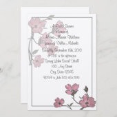 Dogwood Bruids Douche Uitnodiging (Voorkant / Achterkant)