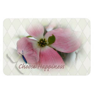 Dogwood en Butterfly Happiness Magneet
