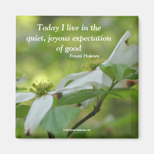 Dogwood Flower Goodness Quote Magnet Magneet