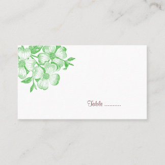 Dogwood Flower Place Card Plaatskaartje