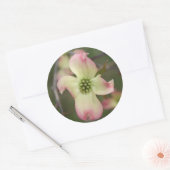 Dogwood Flower Ronde Sticker (Envelop)