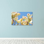 Dogwood Flowers Canvas Afdruk (Insitu (Houten vloer))