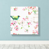 Dogwood Garden Canvas Afdruk (Insitu (Houten vloer))