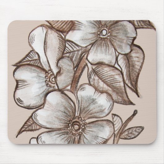 Dogwood Mousepad Muismat (Voorkant)