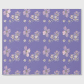 Dogwood Pattern on Wrapping Paper Cadeaupapier (Vlak)